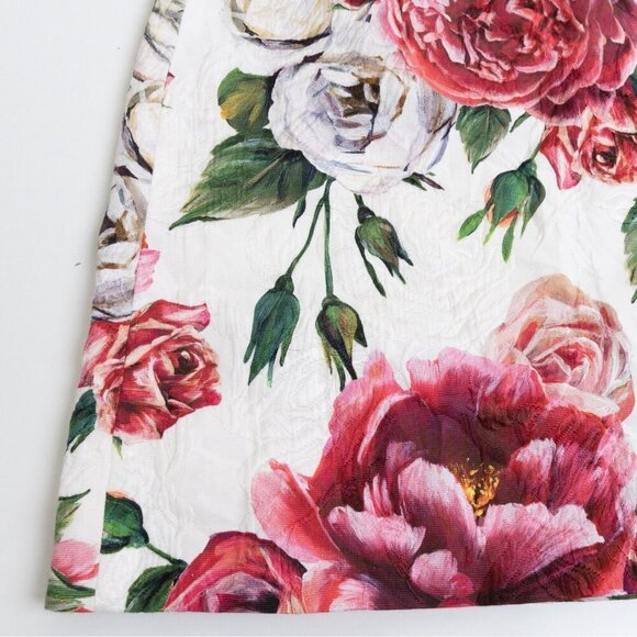 Dolce & Gabbana Skirt Floral Jacquard Sequin Waistband XS/S Girls 11/12 - Picture 5 of 16